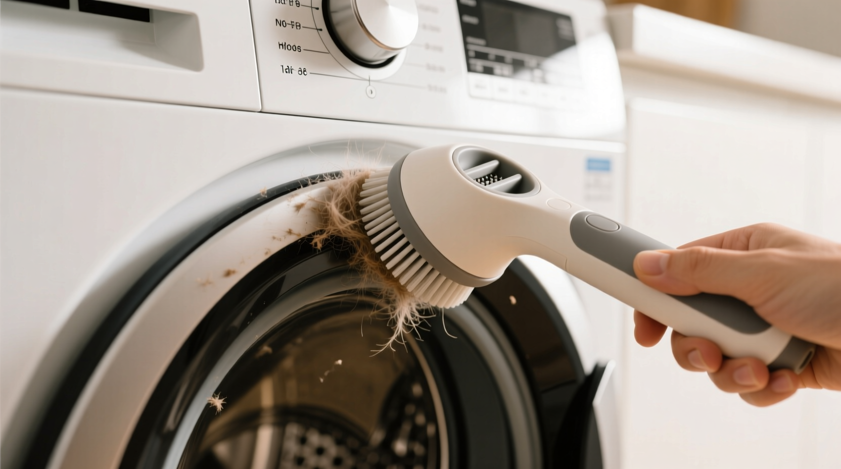 pet hair in washing machine gasket safe removal guide