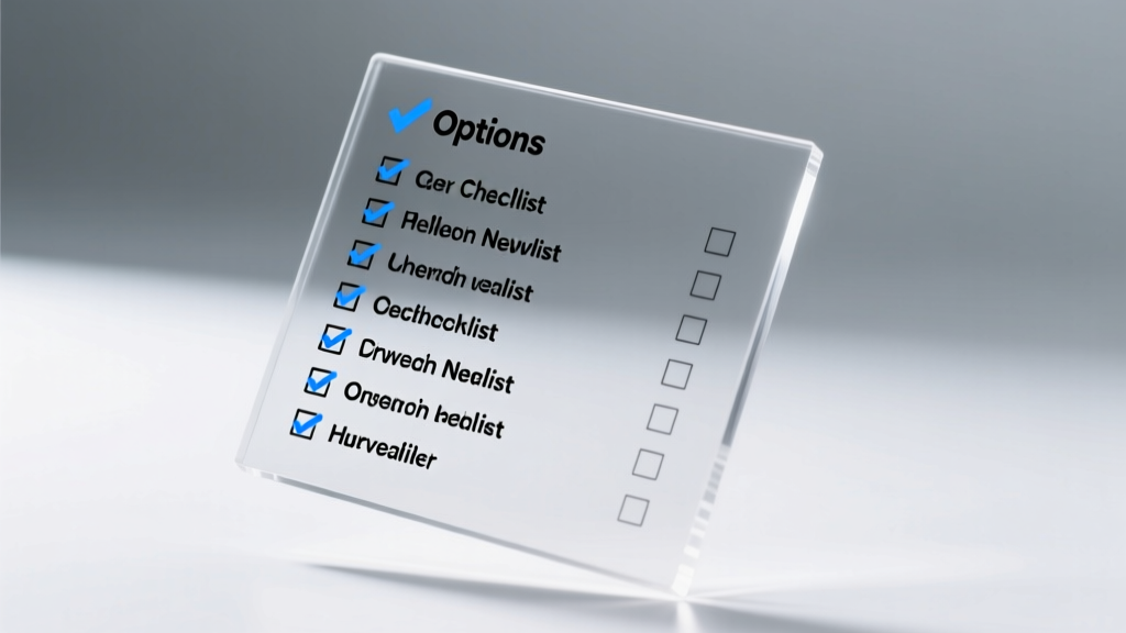 The Options Checklist: A Practical, Field-Tested Framework for Consistent Decision-Making