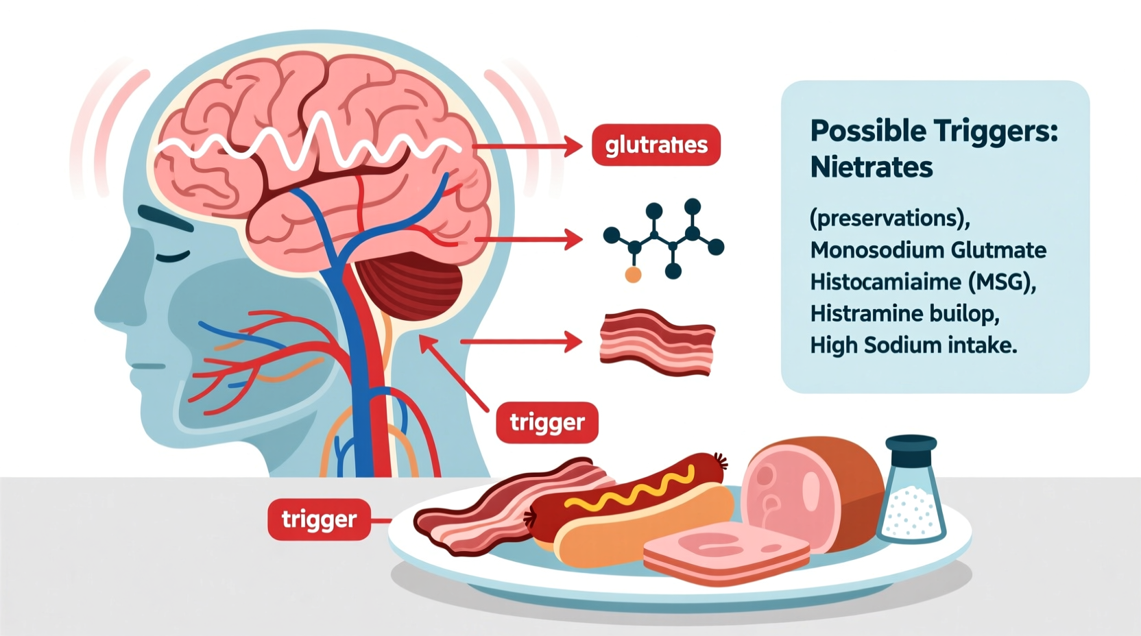 why do i get headaches after eating processed meats possible triggers