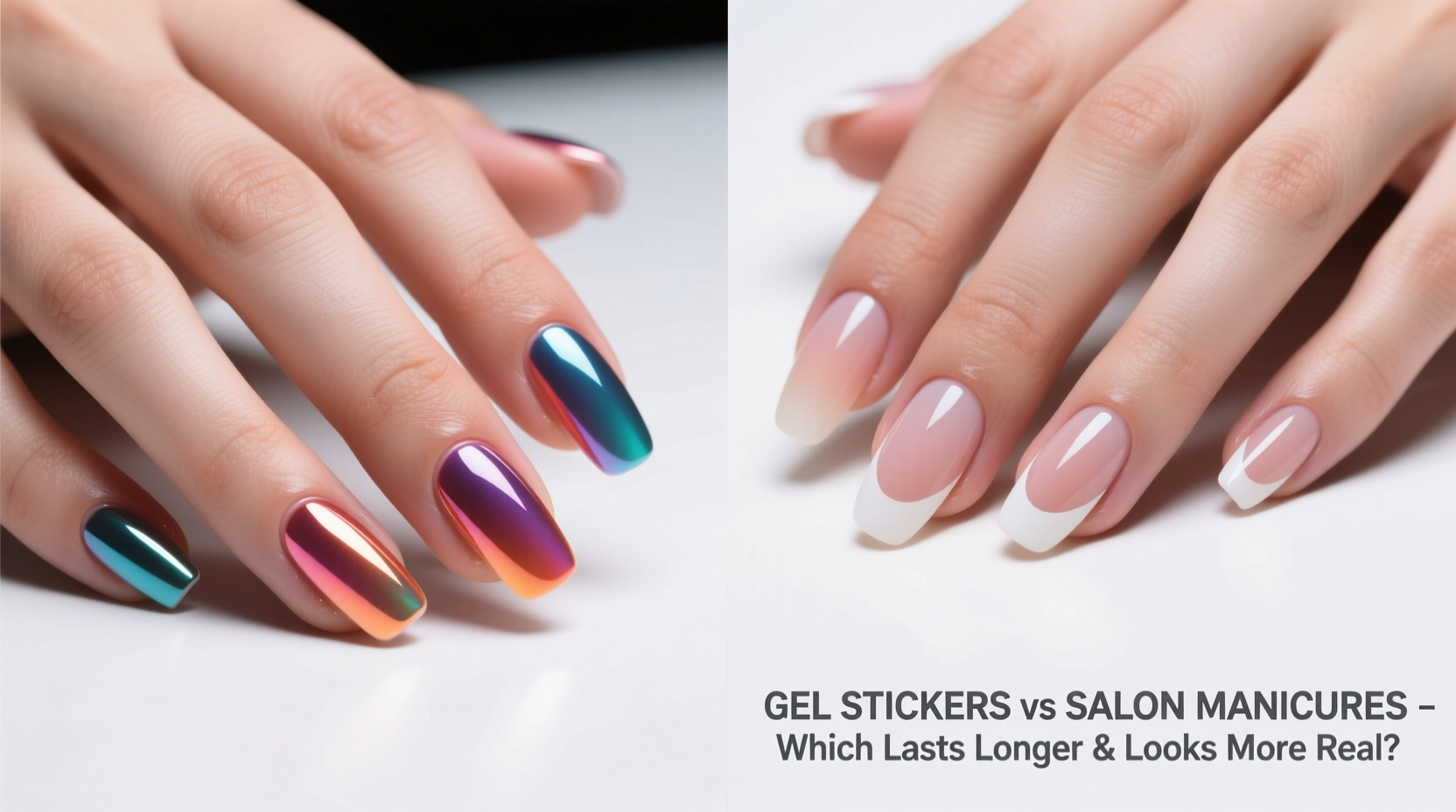 gel nail stickers vs salon manicures which lasts longer and looks real