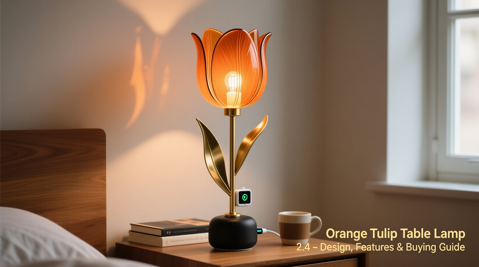orange tulip table lamp 2 4