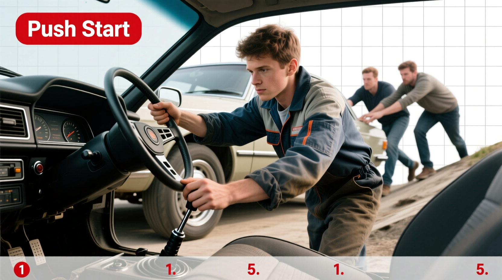 how do you push start a car