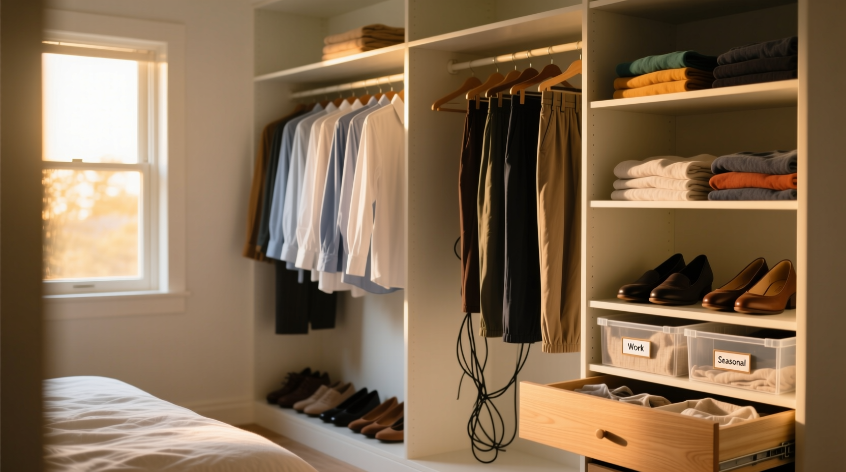 closet organization tips that actually reduce stress