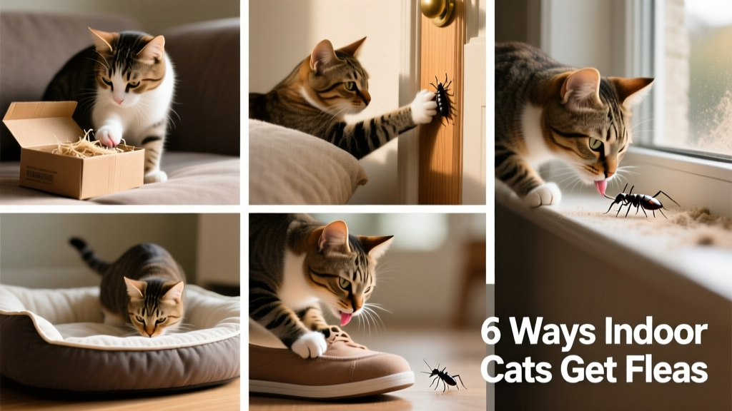 6 Ways Indoor Cats Can Get Fleas