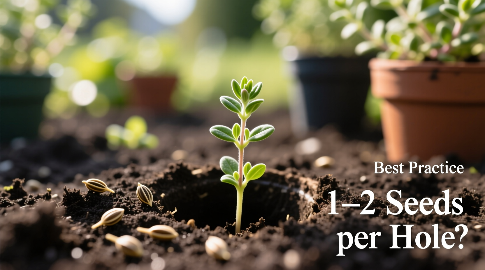 Plant 3-5 Thyme Seeds Per Hole | TheHomeSprouts