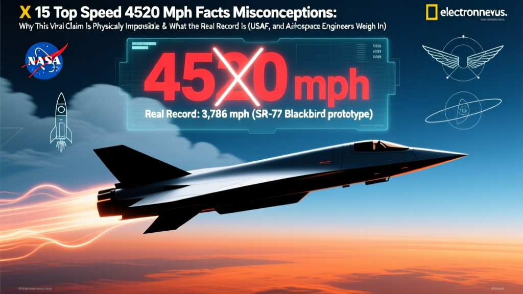 X 15 Top Speed 4520 Mph Facts Misconceptions: Why This Viral Claim Is Physically Impossible & What the Real Record Is (NASA, USAF, and Aerospace Engineers Weigh In)