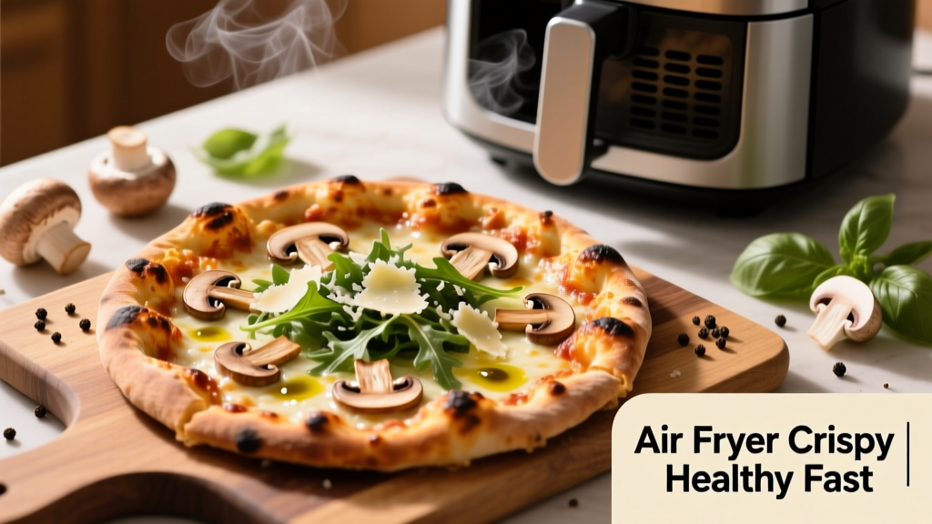 Mushroom Pizza in Air Fryer: Crispy, Healthy & Fast