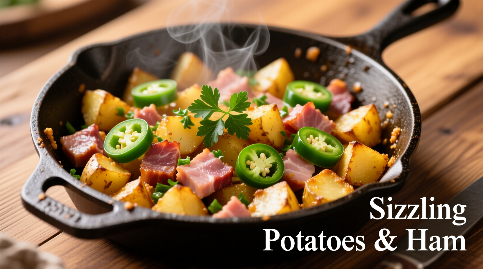 Perfect Potato and Ham with Jalapenos Recipe in 45 Minutes