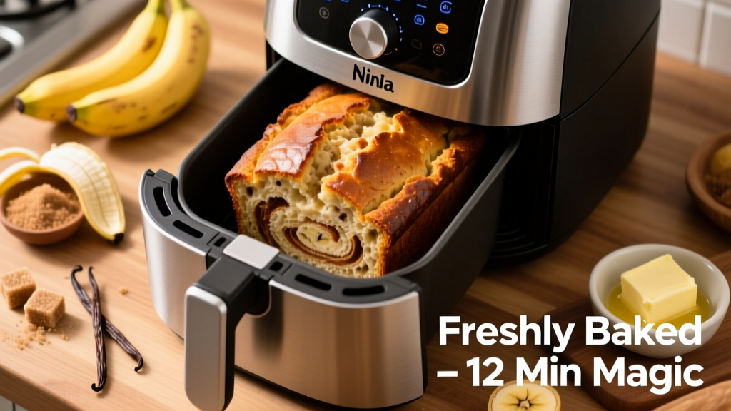 Banana Bread in Ninja Air Fryer: Crispy-Edged & Moist