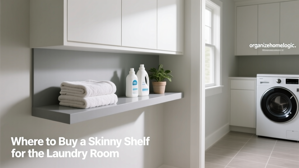 Where to Buy a Skinny Shelf for the Laundry Room