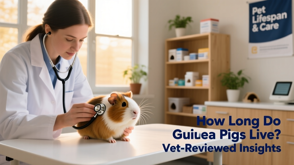 A veterinarian gently examining a guinea pig during a routine wellness checkup