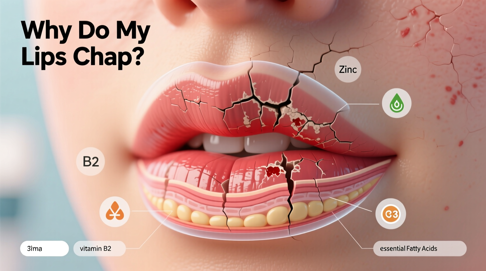 why do my lips chap constantly even with balm possible deficiencies and fixes