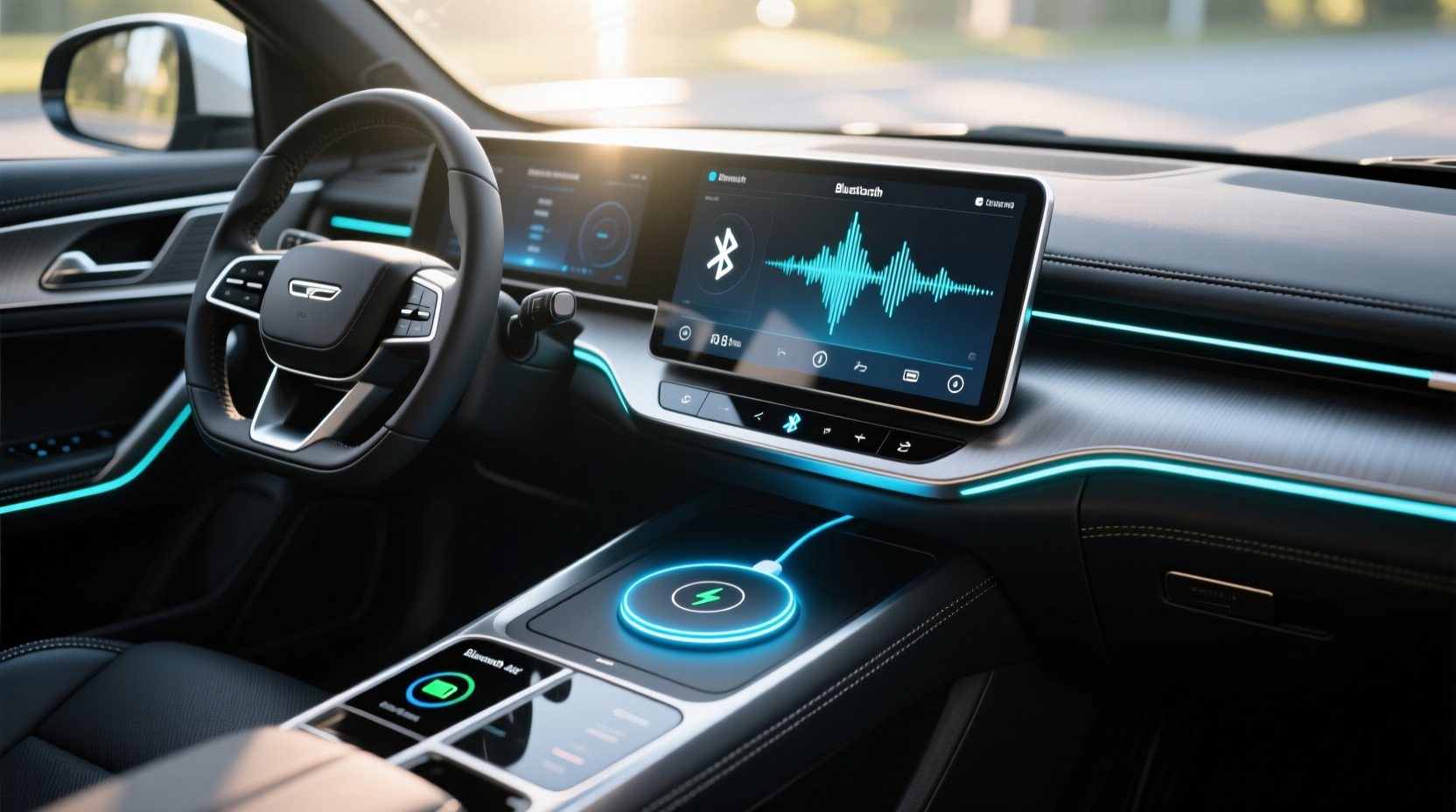 add bluetooth audio and inductive charging to your car
