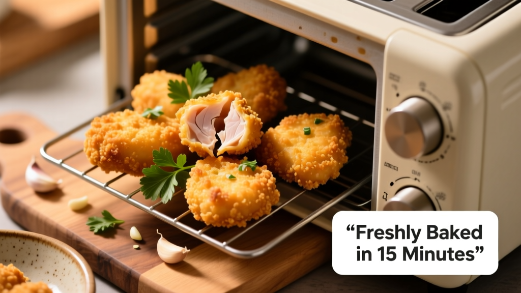 Perfect Frozen Chicken Nuggets in a Toaster Oven