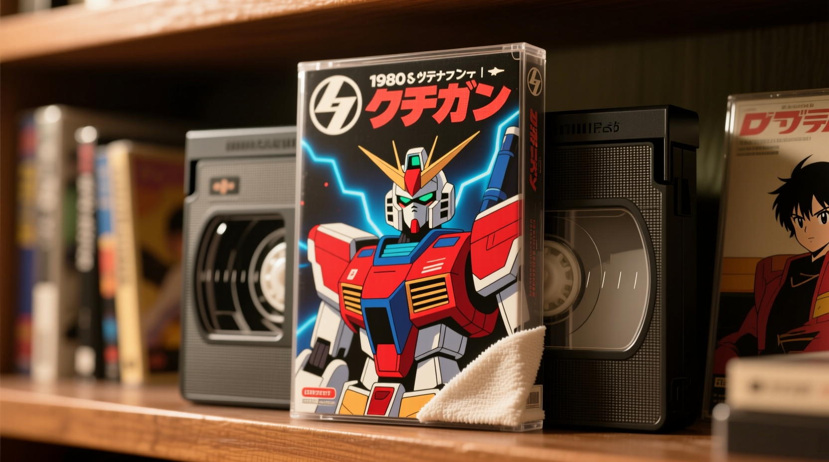 how to clean vintage anime vhs sleeves safely