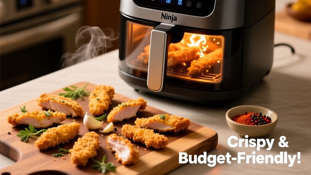 Crispy Ninja Air Fryer Chicken Fingers – Budget-Friendly