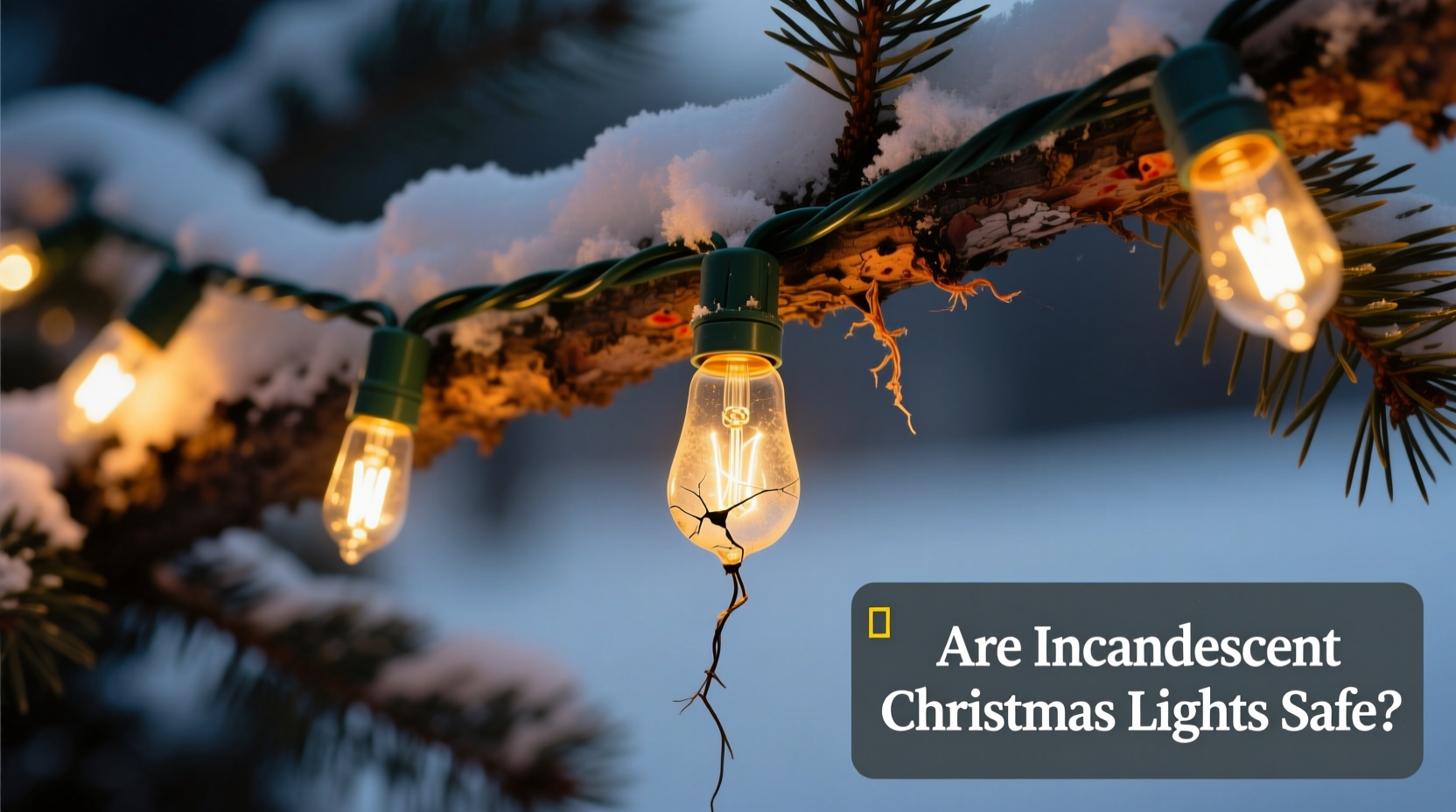 are incandescent christmas lights safe