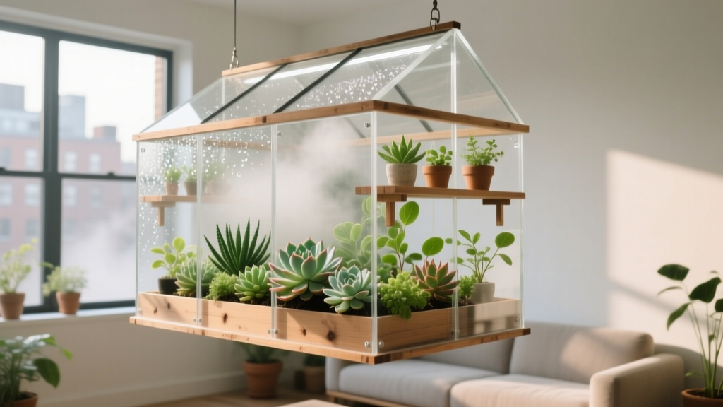 Succulent Indoor Greenhouse: Low-Cost, High-Humidity Setup