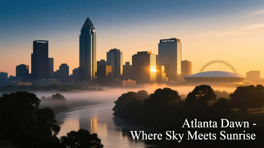 Atlanta Skyline Dawn: Where Steel, Light, and Southern Quiet Collide