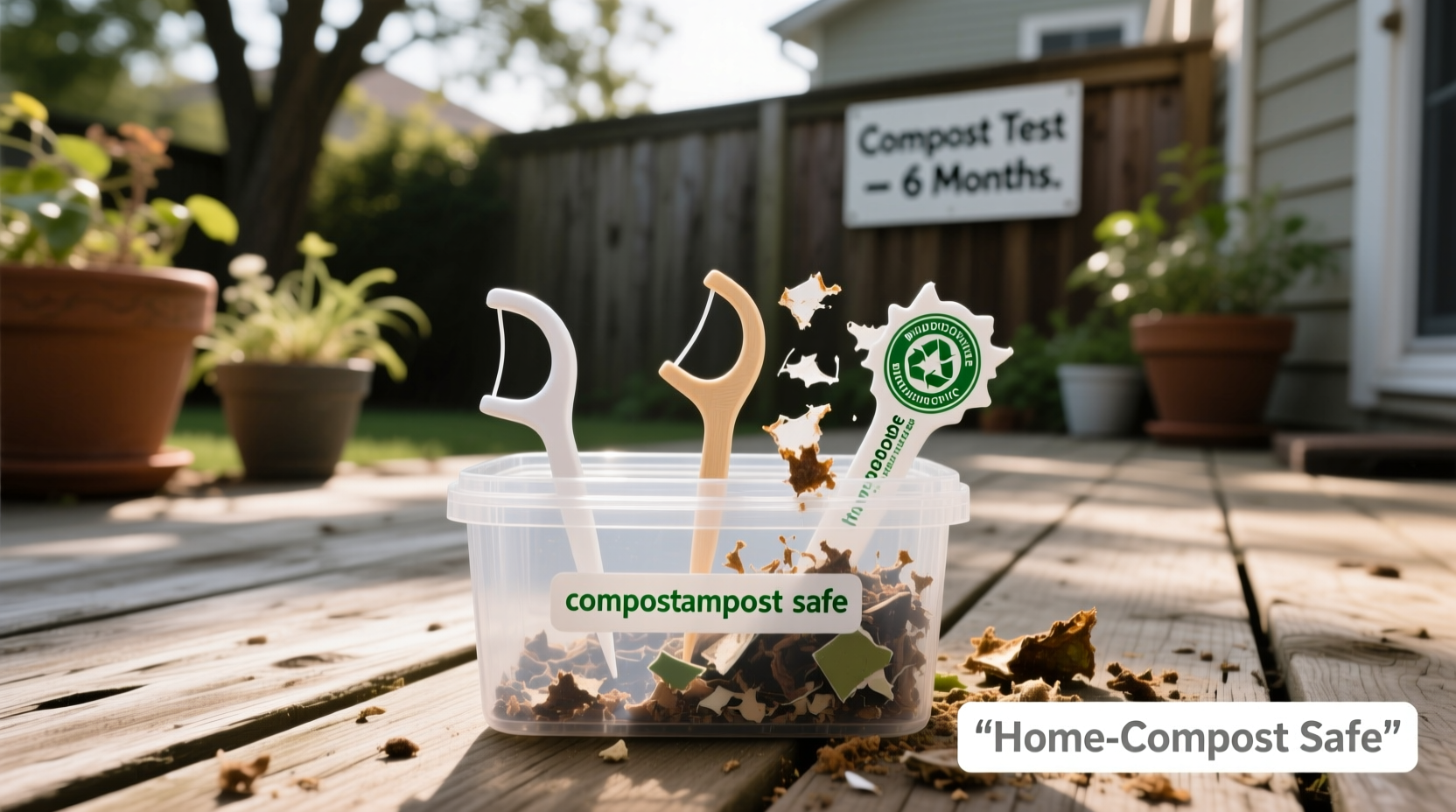 are biodegradable floss picks really compostable