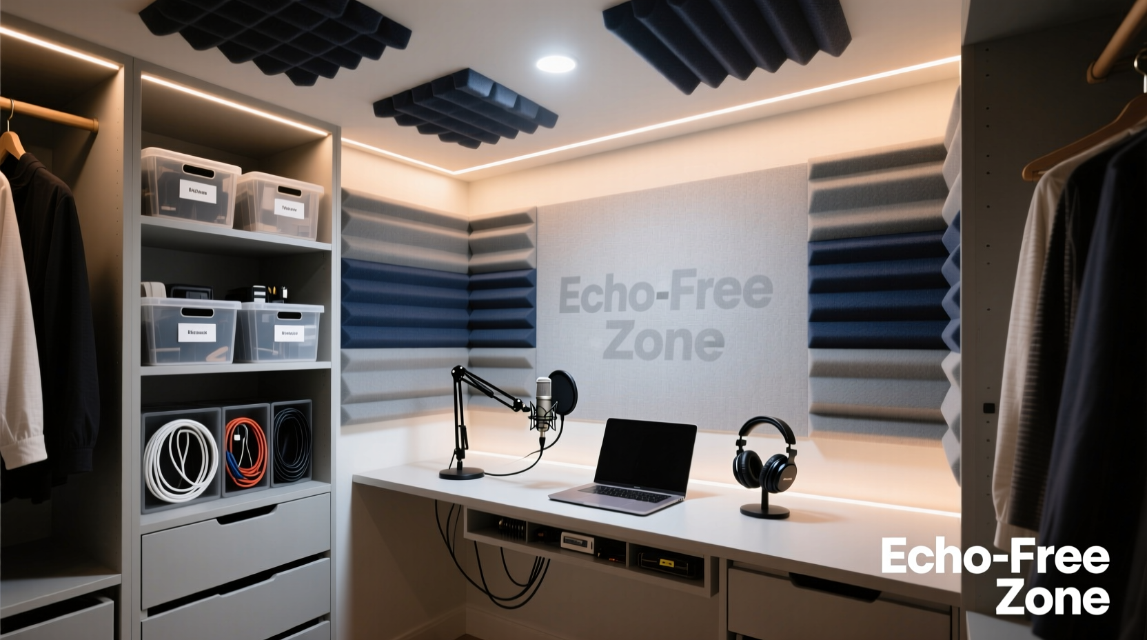 closet organization tips for podcasters