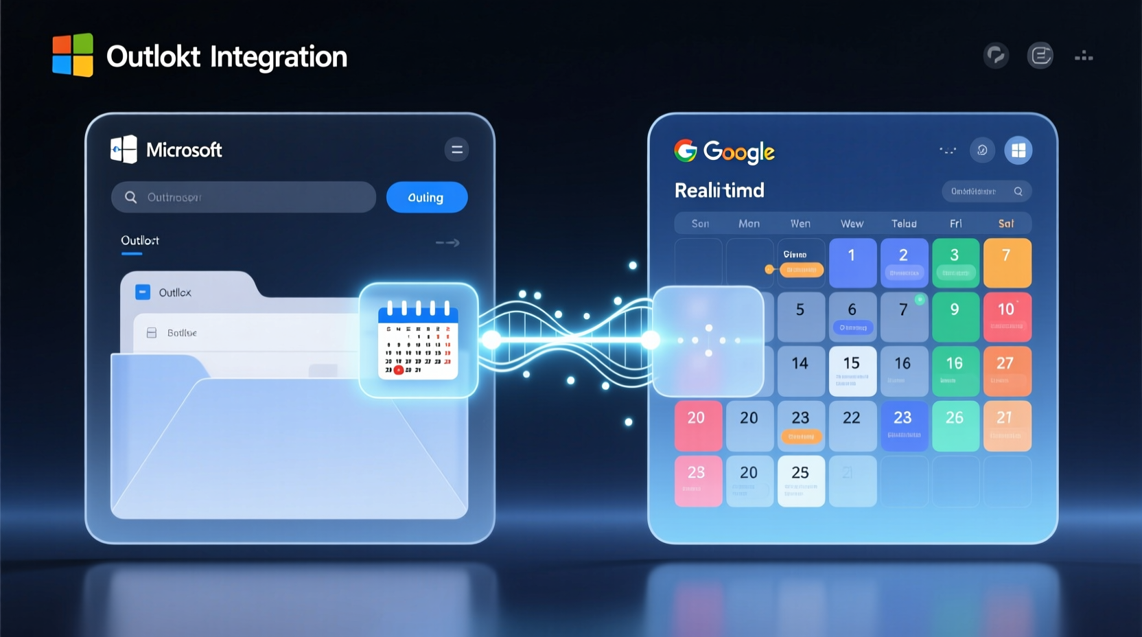 access google calendar directly from outlook