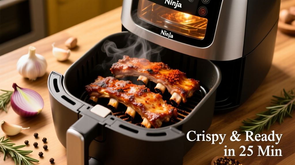 Crispy Country Style Ribs in a Ninja Air Fryer