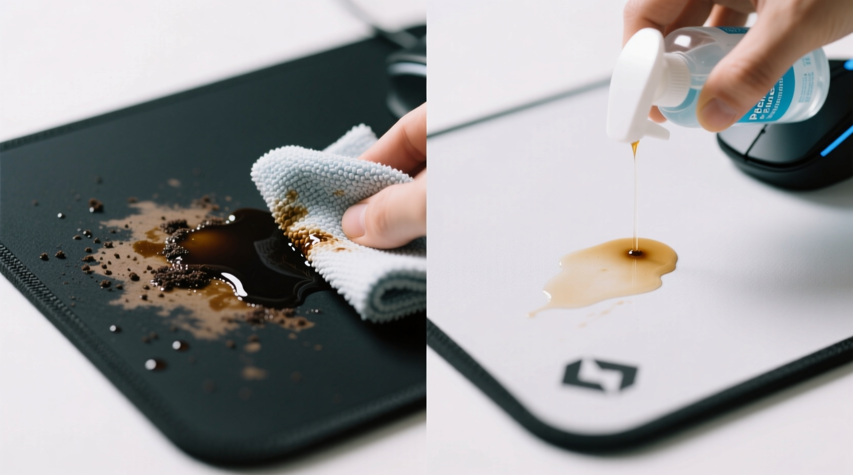 how to wash a gaming mousepad fabric surface