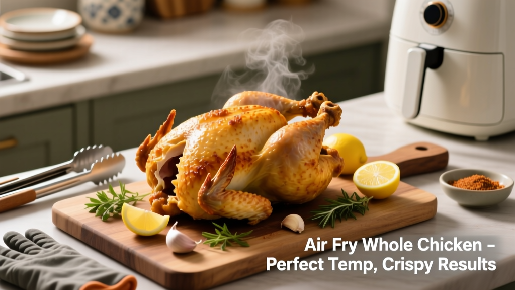 Air Fry Whole Chicken: Perfect Temp & Crispy Results