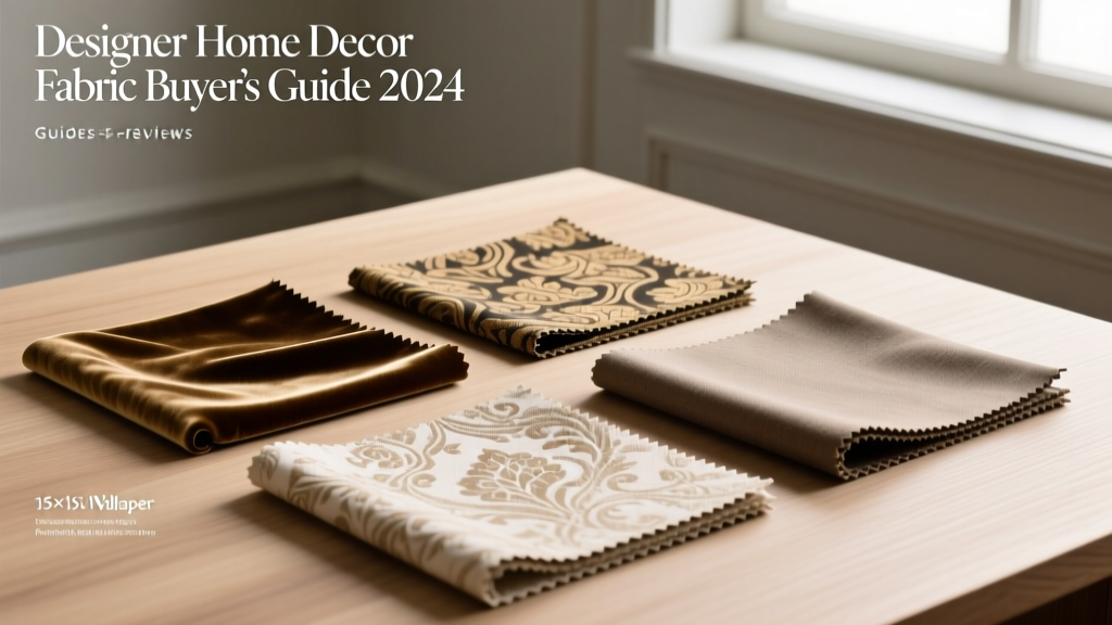 Designer Home Decor Fabric Buyer's Guide 2024