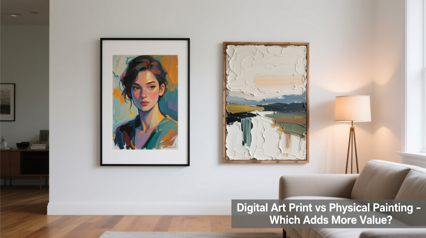 digital art prints vs physical paintings what adds more value to home decor