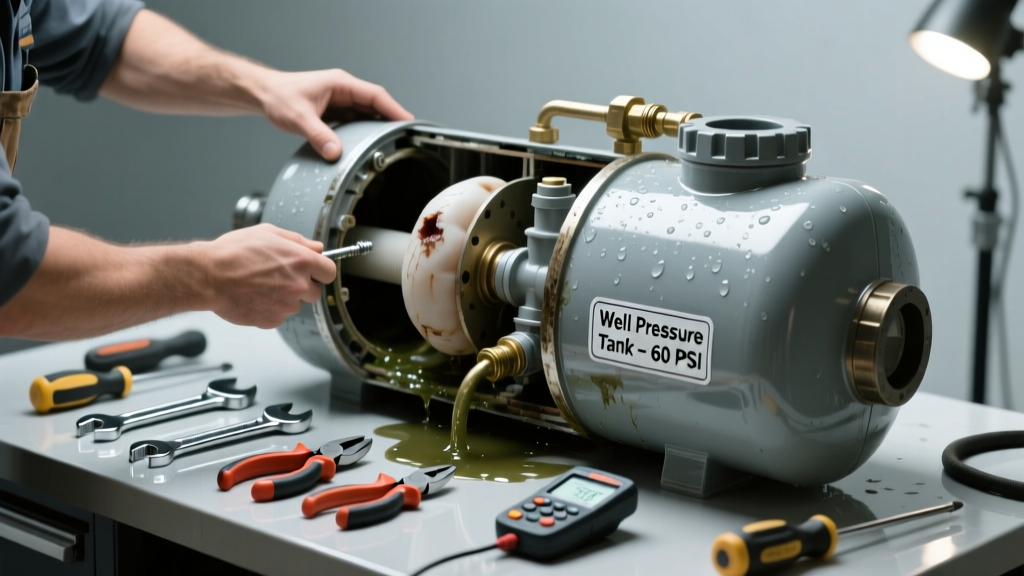 Fixing a Waterlogged Well Pressure Tank Making Noise