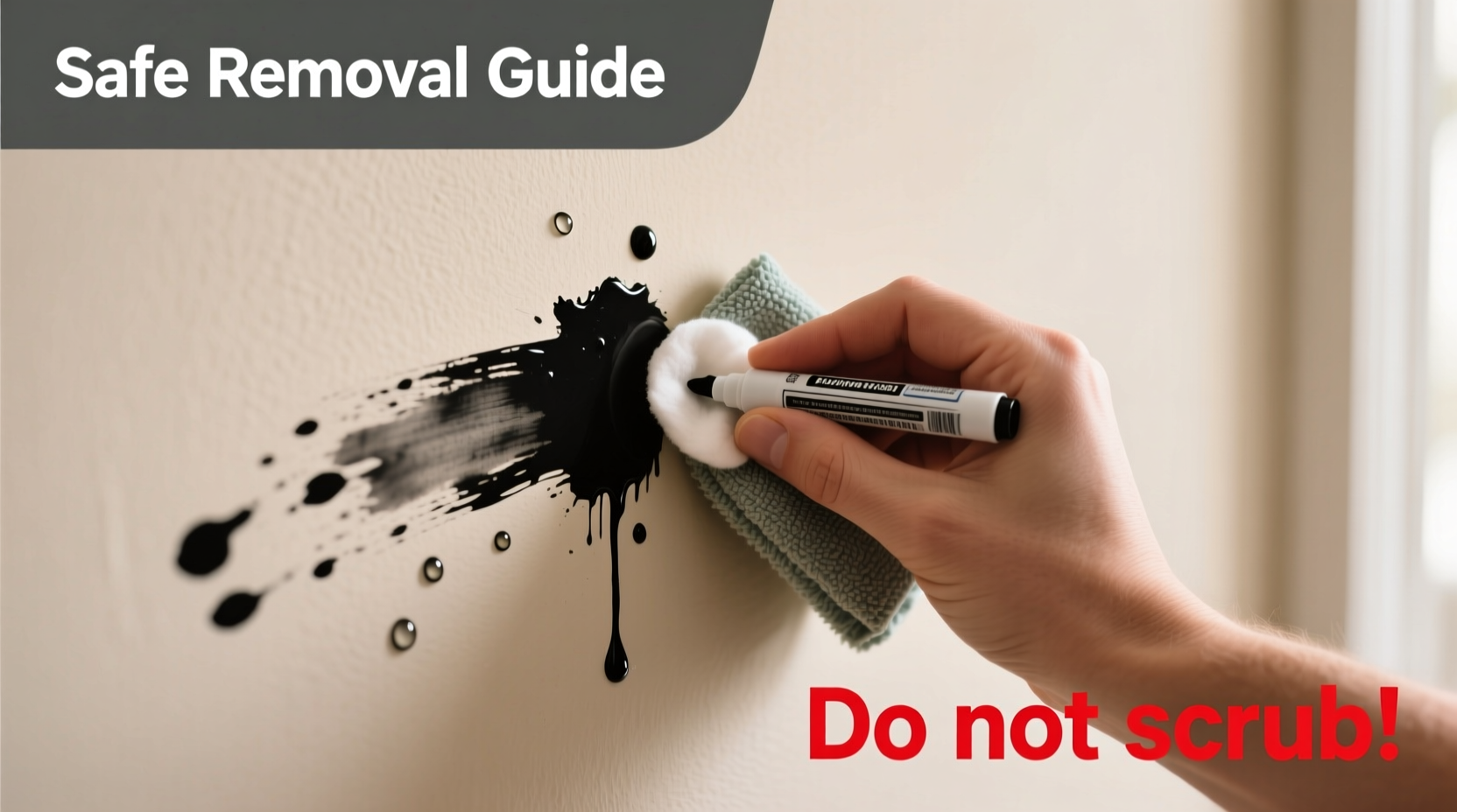 how to safely remove permanent marker from walls without repainting