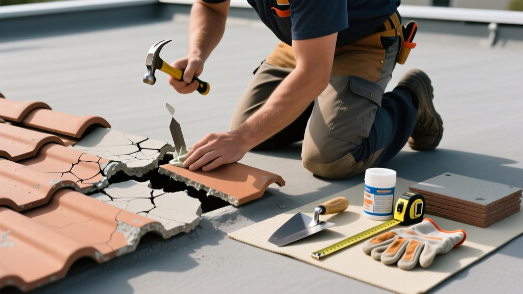 How to Fix a Cracked Tile on a Clay or Concrete Roof