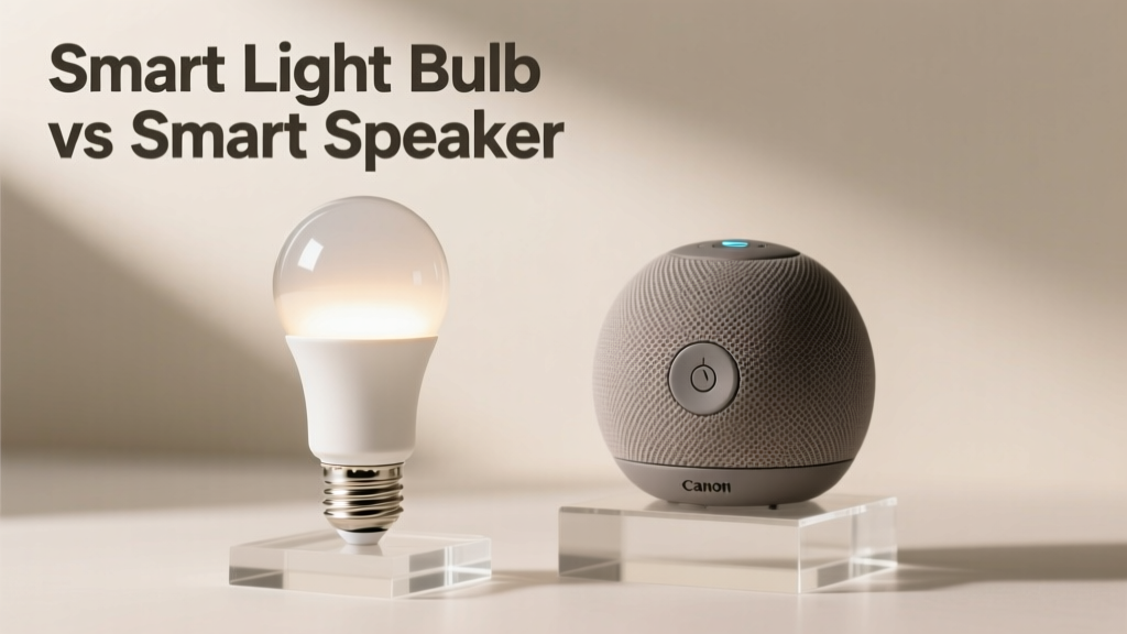 Smart Light Bulb vs Smart Speaker: Which Fits Your Home?