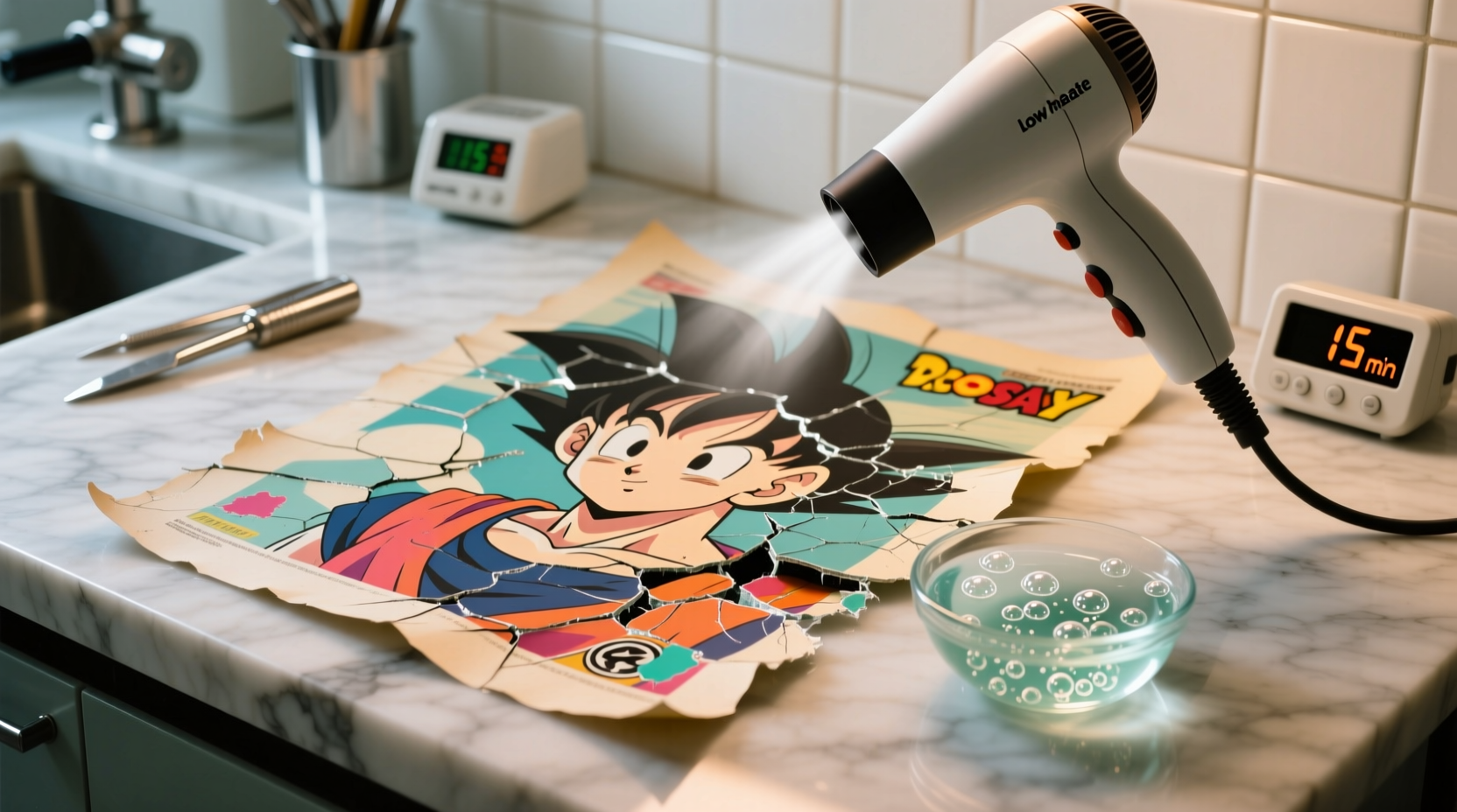 how to fix cracked anime merch prints