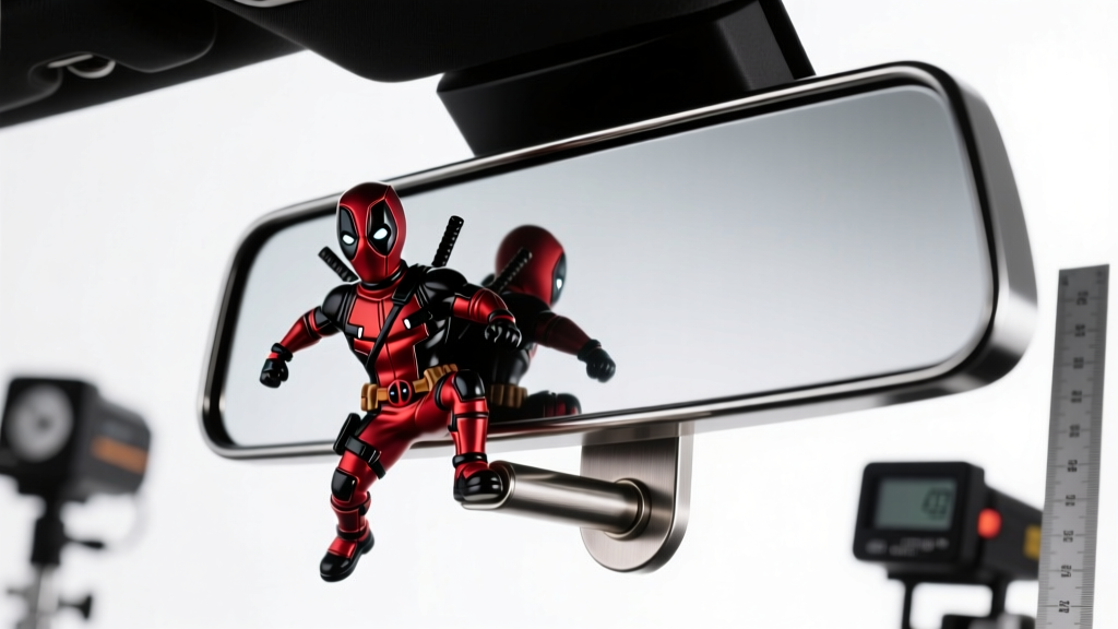 Deadpool Car Ornament Vs Plain Rearview Mirror Is The Upgrade Worth It
