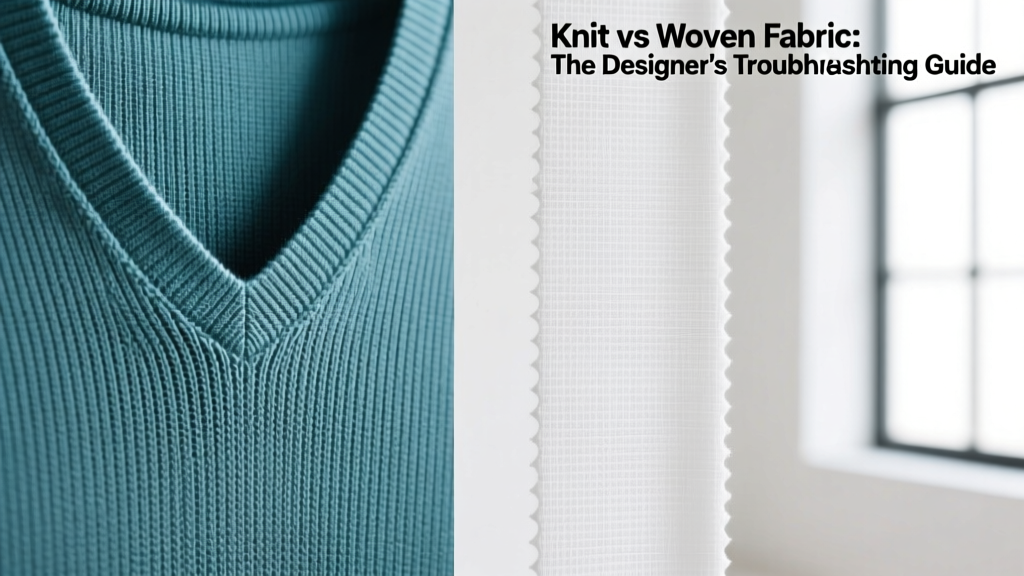 Knit vs Woven Fabric: The Designer’s Troubleshooting Guide