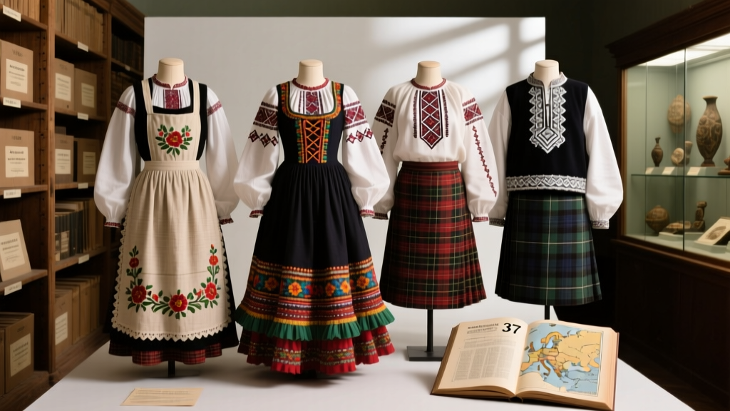 German Dirndl Apron Embroidery And Linen Weaving Techniques