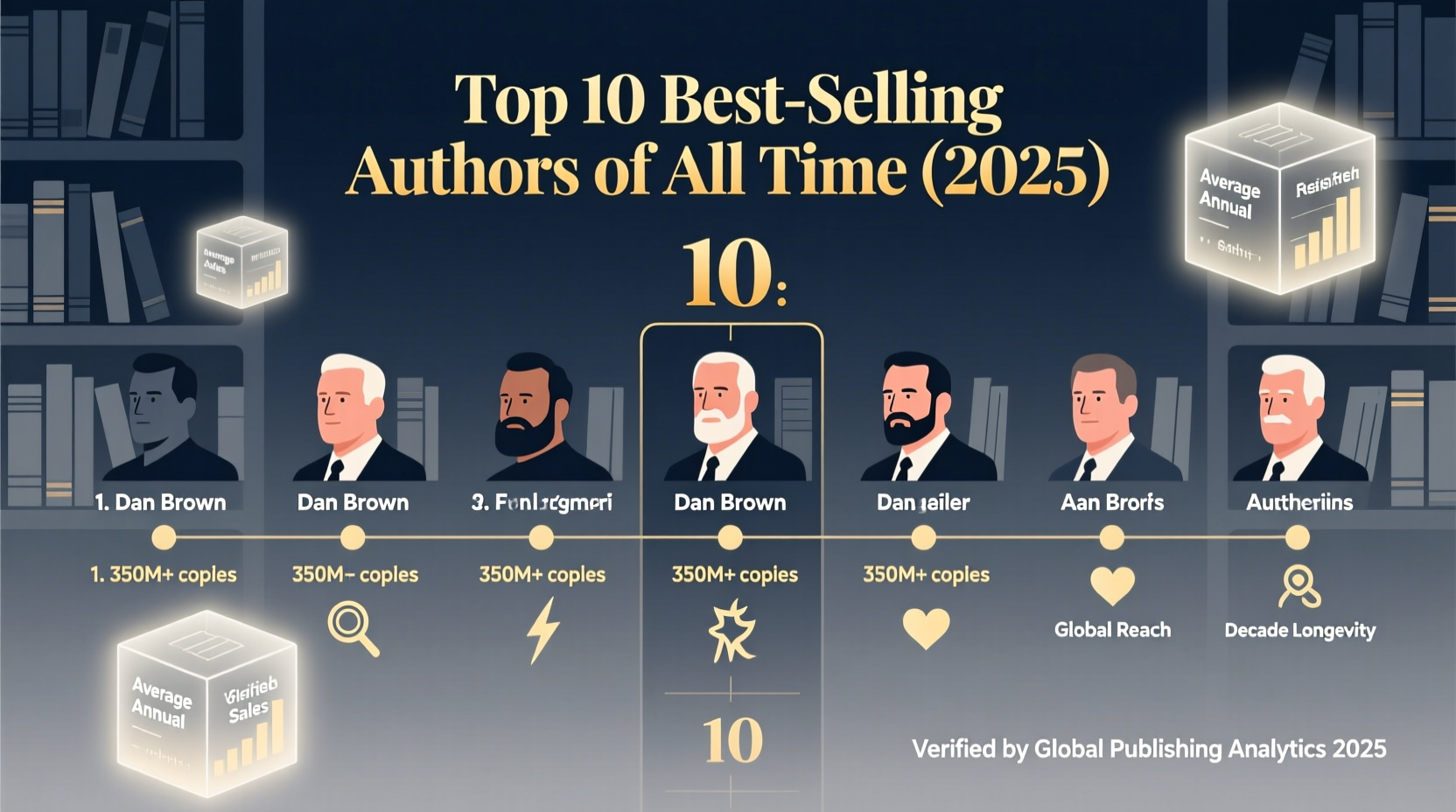 top 10 best selling authors of all time