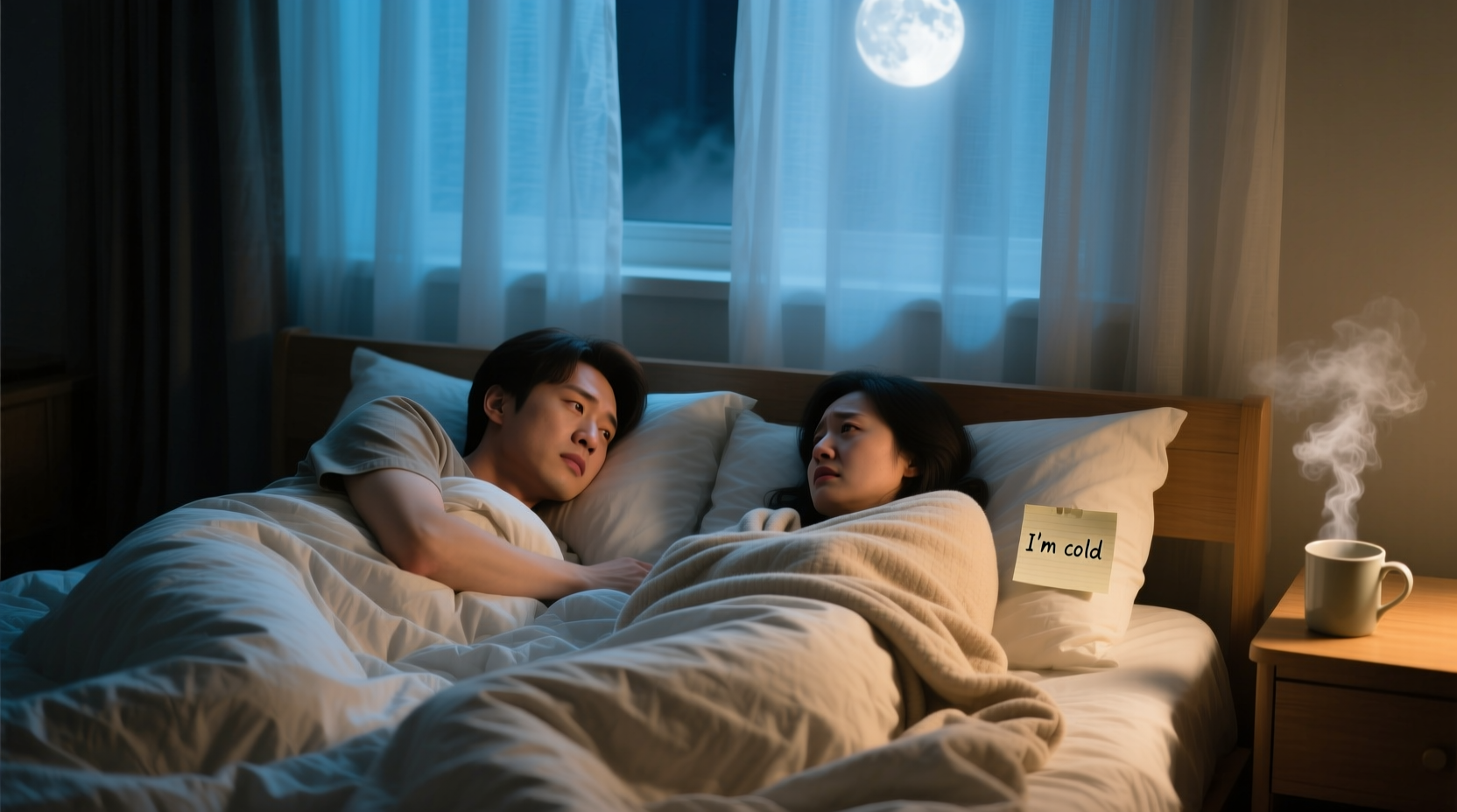 why does my partner hog the blankets but complain about being cold