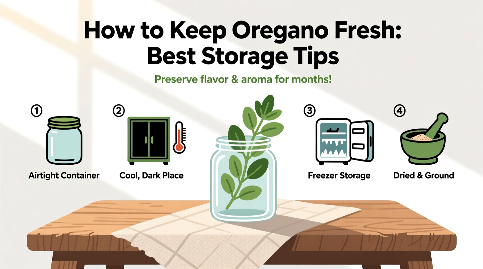 Keep Oregano Fresh 6 Months | TheHomeSprouts