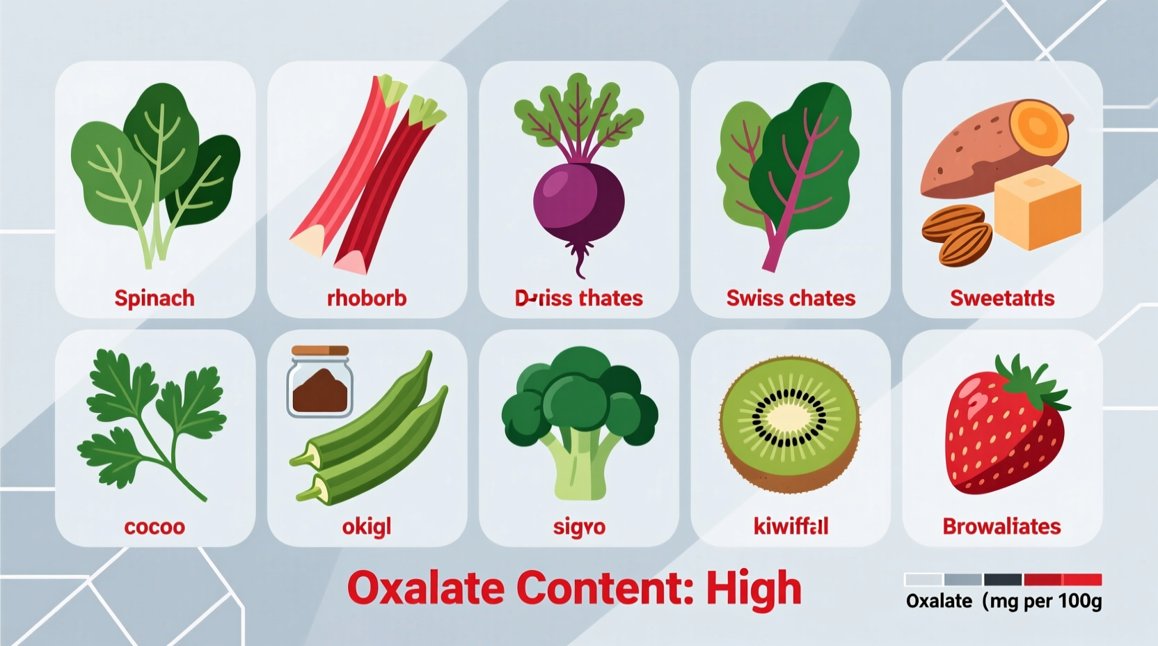 what foods are high in oxalates