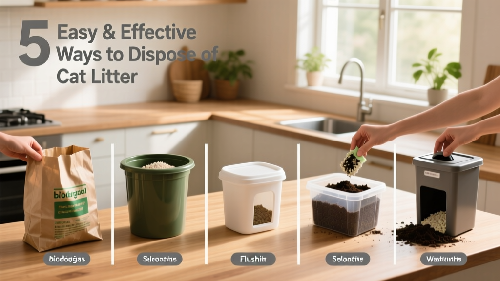 How to Dispose of Cat Litter: 5 Easy & Effective Options