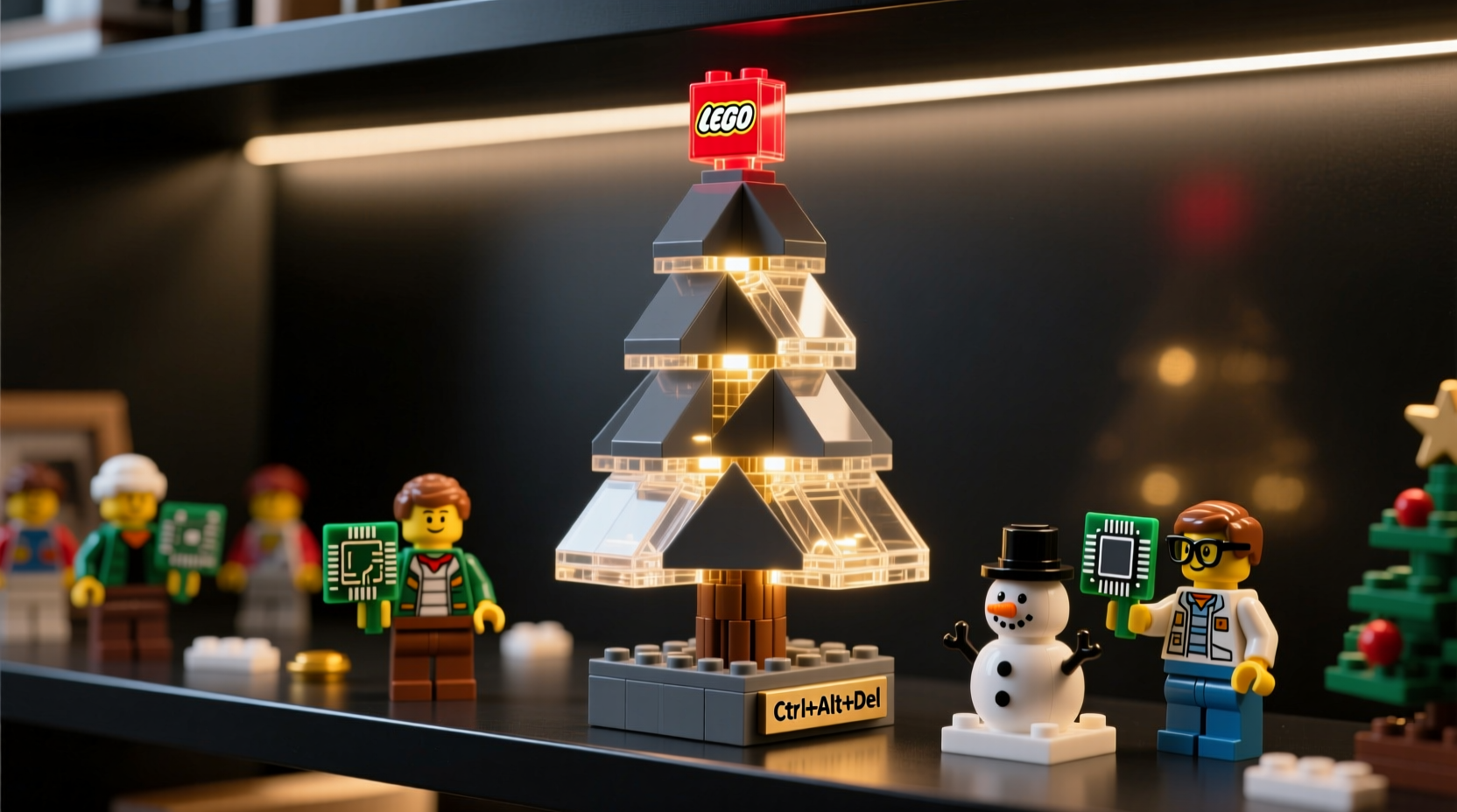 how to make a lego christmas tree decoration for geeky home styling