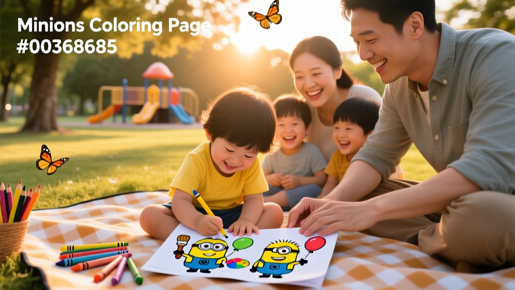 Minions Coloring Pages_00368685: A Therapist-Backed Tool for Emotional Regulation and Family Connection