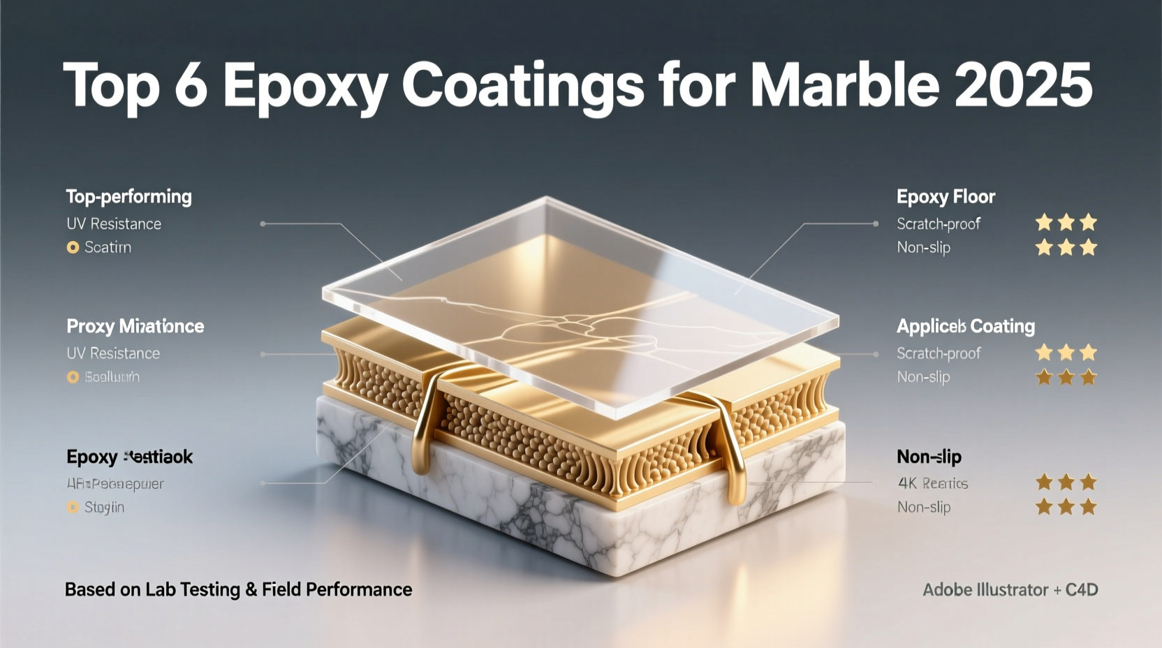 best selling epoxy floor coating marble stone