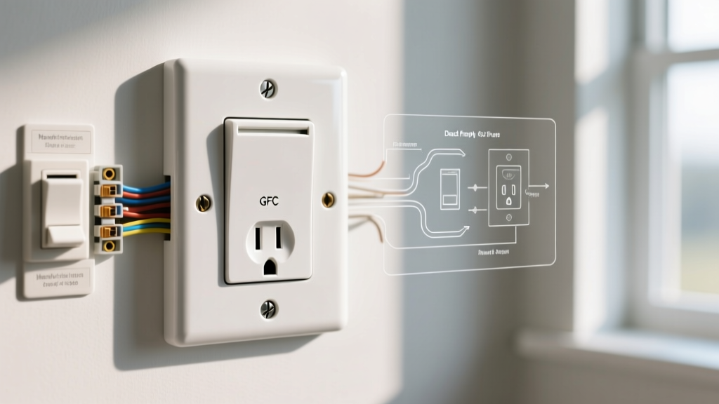 How the Blank GFCI Fits Into the Standard Electrical Outlet Box