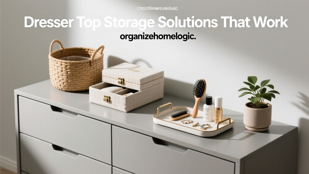 Dresser Top Storage Solutions That Work