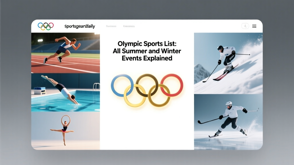 Olympic Sports List: All Summer and Winter Events Explained
